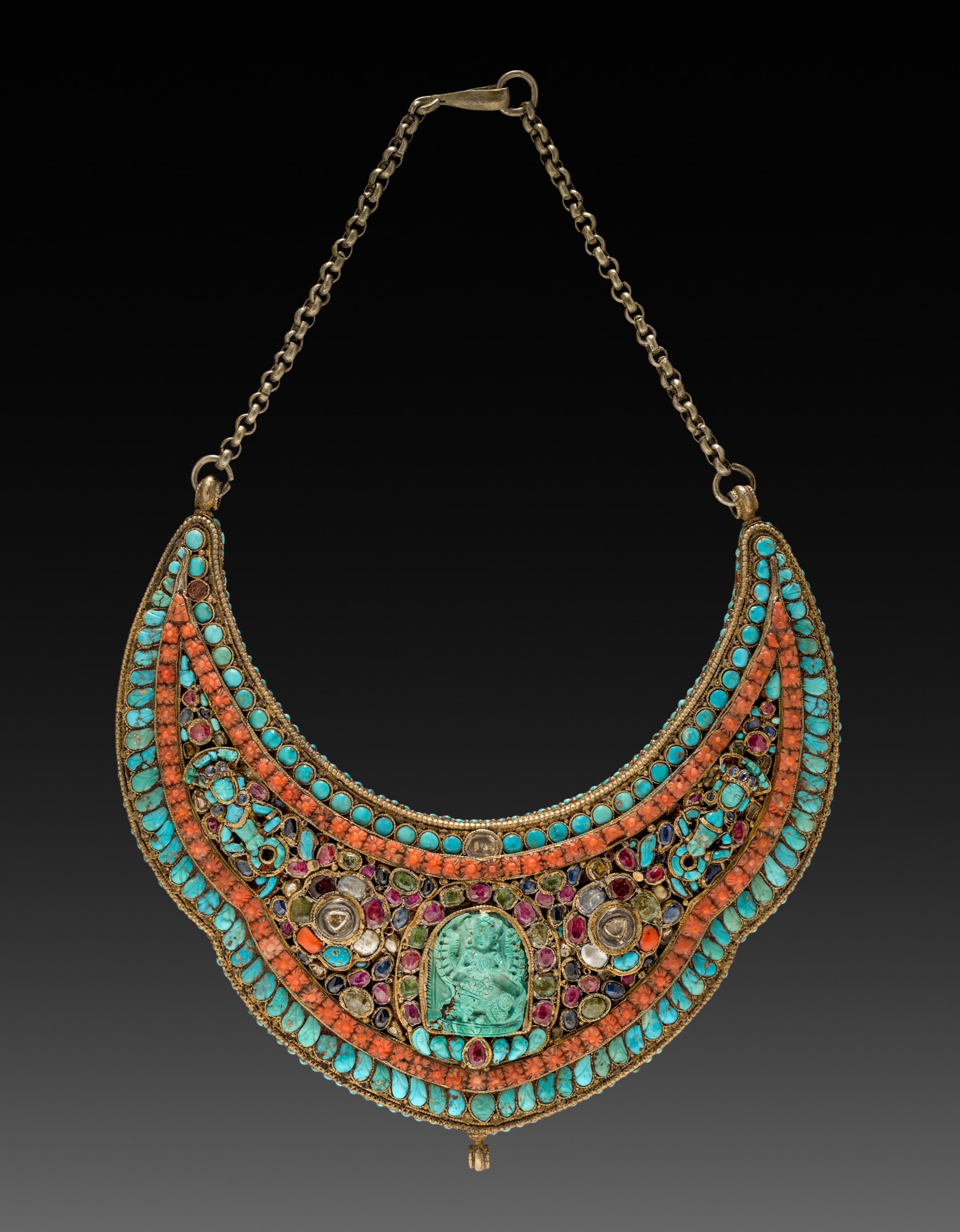 Coral & Silver Traditional Necklace